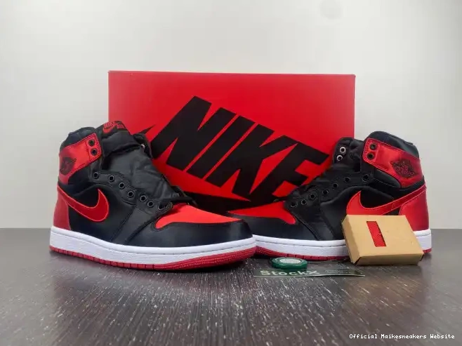 Official Maikesneakers Jordan High 1 Satin Air WMNS OG FD4810-061 Bred 0516